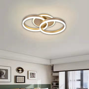 LED-es csillár távirányítóval RINOVA 41W, 2 kör, hideg/meleg/semleges fény, szabályozható, arany LED-es csillár távirányítóval Alapértelmezett cím Alessandro Design