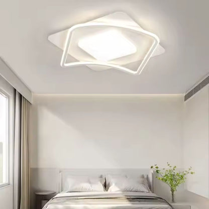 LED-es csillár távirányítóval MODERNO 53W, 2 négyzet, hideg/meleg/semleges fény, szabályozható, fehér LED-es csillár távirányítóval Alapértelmezett cím Alessandro Design