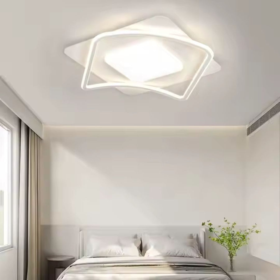 LED-es csillár távirányítóval MODERNO 53W, 2 négyzet, hideg/meleg/semleges fény, szabályozható, fehér LED-es csillár távirányítóval Alapértelmezett cím Alessandro Design