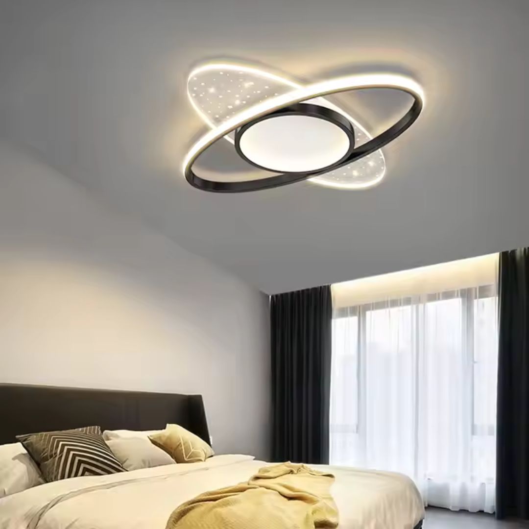 LED-es csillár távirányítóval VARIO 69W, Ovális, Hideg/Meleg/Semleges fény, Szabályozható, Fekete LED-es csillárok távirányítóval Alapértelmezett cím Alessandro Design