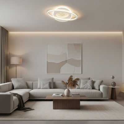 LED -csillár Volta 125W távirányítóval, ovális, hideg/forró/semleges fény, instabil, fehér