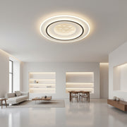 LED -csillár 125W -os vászon távirányítóval, kerek, hideg/forró/semleges fény, instabil, fekete