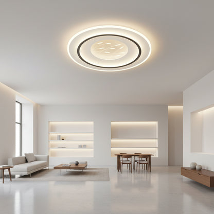LED -csillár 125W -os vászon távirányítóval, kerek, hideg/forró/semleges fény, instabil, fekete
