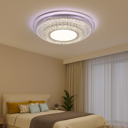 LED-es csillár távirányítóval MIRALUX RGB, 62W, kék/hideg/semleges/meleg fény, szabályozható, fehér LED-es csillár távirányítóval Alapértelmezett cím Alessandro Design