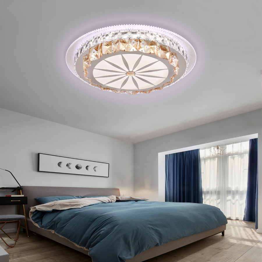 LED csillár távirányítóval DAVIDE RGB 62W, Kék/Hideg/Meleg fény, Szabályozható, Fehér LED-es csillár távirányítóval Alapértelmezett cím Alessandro Design