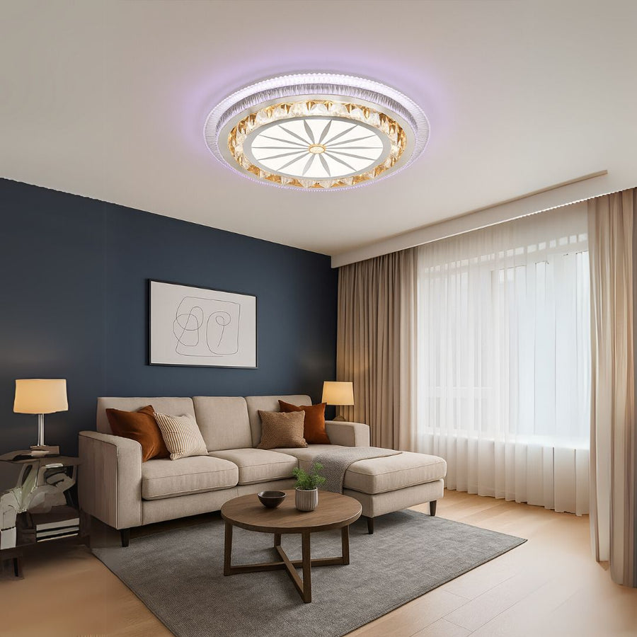 LED csillár távirányítóval DAVIDE RGB 62W, Kék/Hideg/Meleg fény, Szabályozható, Fehér LED-es csillár távirányítóval Alapértelmezett cím Alessandro Design