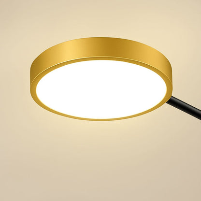 Lustra LED cu Telecomanda MARIA, 6 Elemente, 31W, Lumina Calda/Rece/Neutra 3000K/4000K/6000K, Dimabila, Auriu si Negru, Metal Lustre LED cu Telecomanda Default Title Alessandro Design