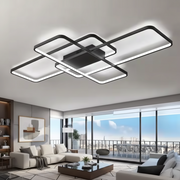 IANUSIS LED csillár távirányítóval 95W, 3 elem, hideg/meleg/semleges fény, szabályozható, fekete LED csillárok távirányítóval Alapértelmezett cím Alessandro Design