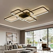 IANUSIS LED csillár távirányítóval 95W, 3 elem, hideg/meleg/semleges fény, szabályozható, fekete LED csillárok távirányítóval Alapértelmezett cím Alessandro Design