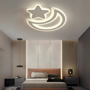 Nova LED csillár távirányítóval, 89 W, szabályozható, hold és csillag alakú, fehér LED csillár távirányítóval Alapértelmezett cím Alessandro Design