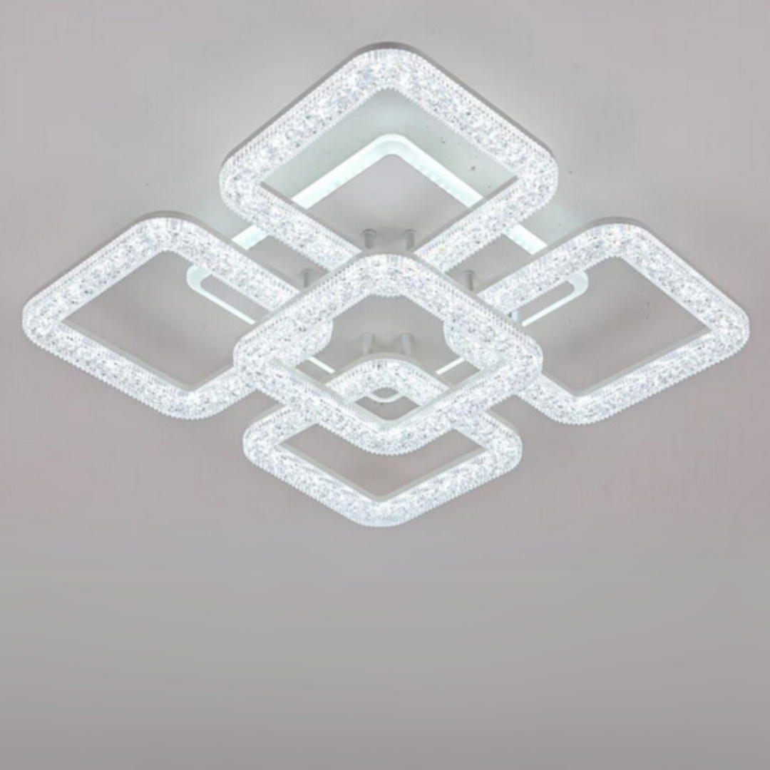 LED-csillár Astrid távirányítóval, 134W, szabályozható, fehér LED-csillárok távirányítóval Alapértelmezett cím Alessandro Design