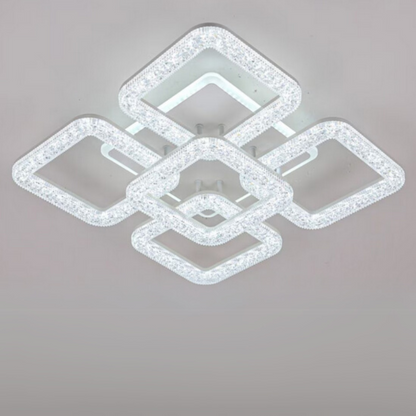 LED-csillár Astrid távirányítóval, 134W, szabályozható, fehér LED-csillárok távirányítóval Alapértelmezett cím Alessandro Design