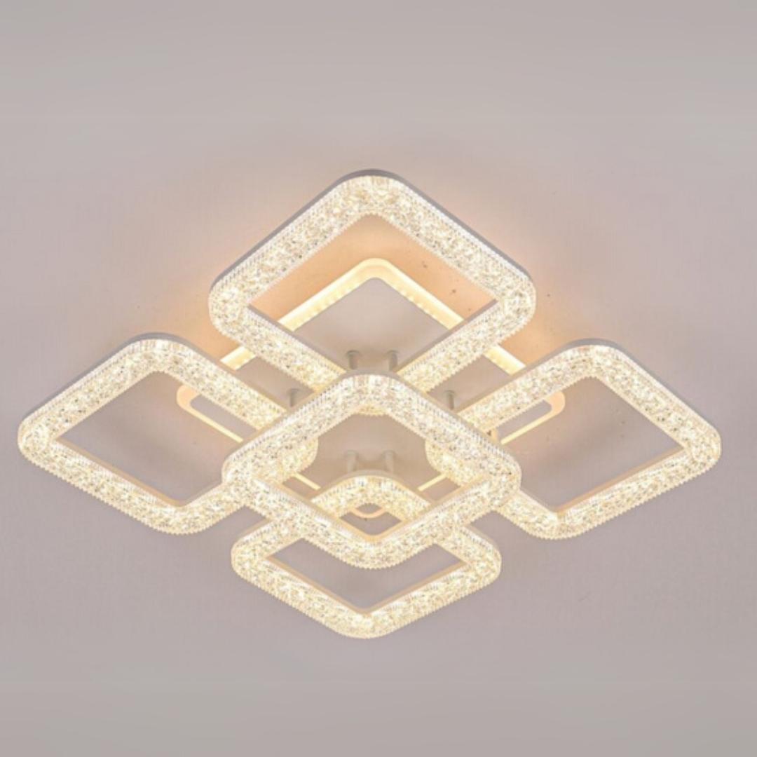 LED-csillár Astrid távirányítóval, 134W, szabályozható, fehér LED-csillárok távirányítóval Alapértelmezett cím Alessandro Design