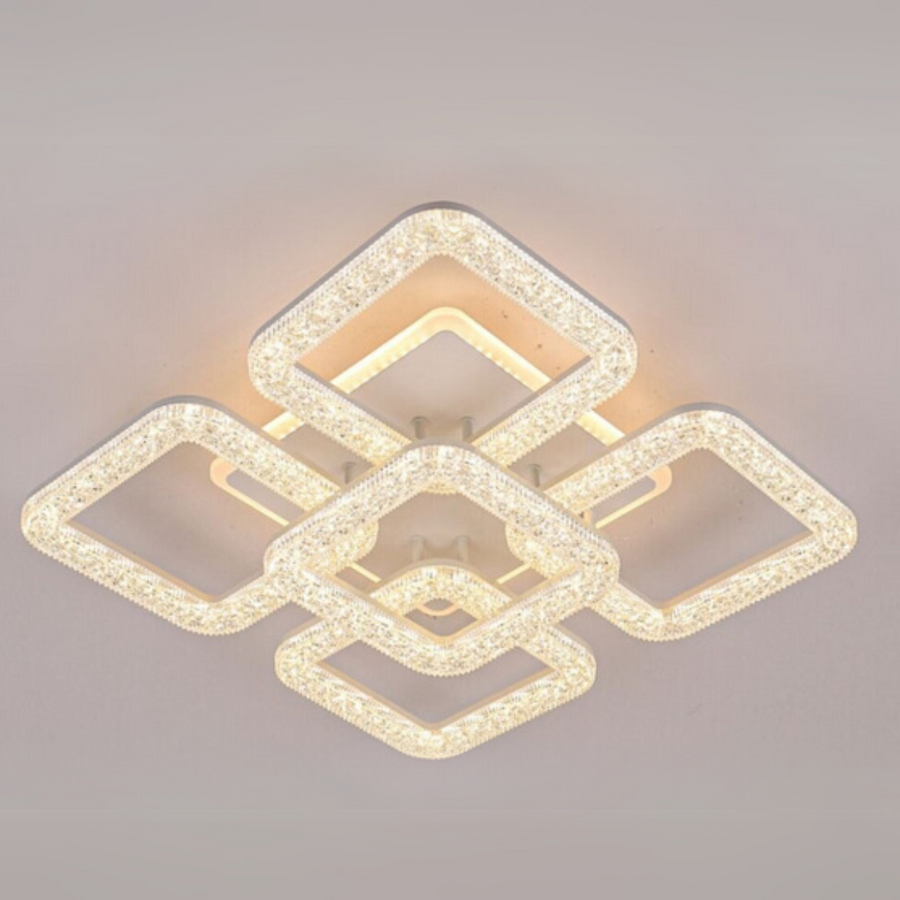 LED-csillár Astrid távirányítóval, 134W, szabályozható, fehér LED-csillárok távirányítóval Alapértelmezett cím Alessandro Design