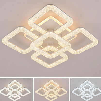 LED-csillár Astrid távirányítóval, 134W, szabályozható, fehér LED-csillárok távirányítóval Alapértelmezett cím Alessandro Design