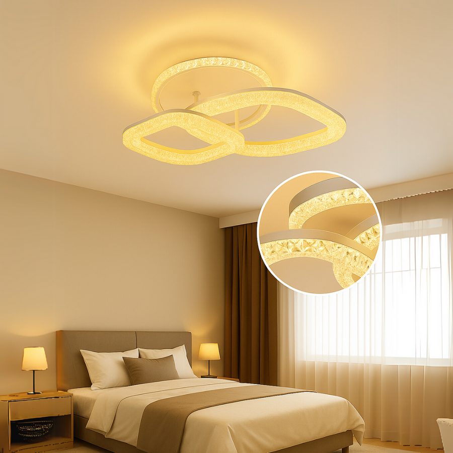 Asgard LED csillár 29 W távirányítóval, szabályozható világítással, fehér LED csillárok távirányítóval Alapértelmezett cím Alessandro Design