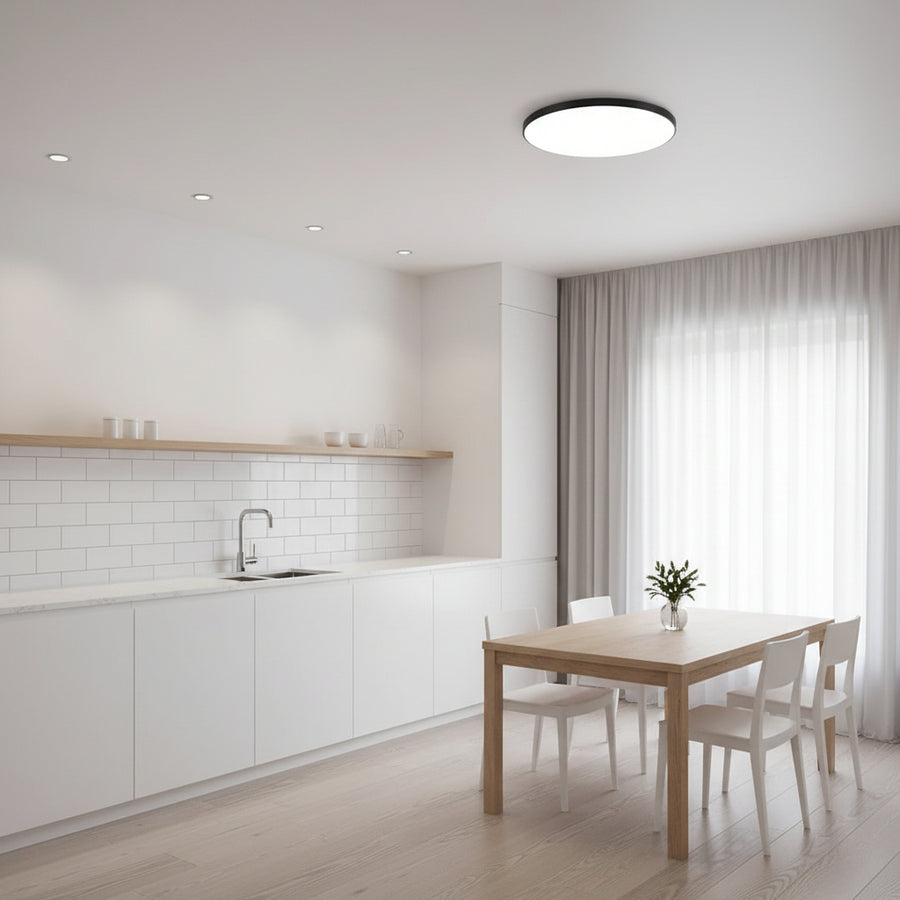 SOLIS LED mennyezeti lámpa 37cm 32W Cold Light Fekete LED mennyezeti lámpa Alapértelmezett cím Alessandro Design