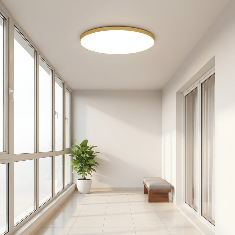 LED mennyezeti lámpa SOLIS 27cm 20W Cold Light Arany LED mennyezeti lámpák Alapértelmezett cím Alessandro Design