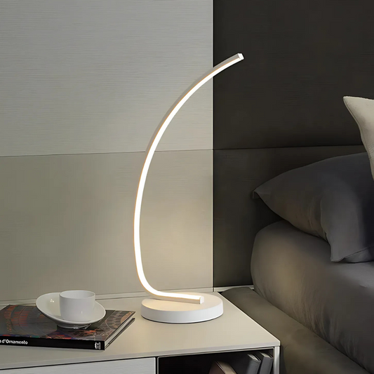 Veioza LED Nemesis, 14W, Lumina Rece/Calda/Neutra, Metal si Acril, Alb Veioze & Lampadare Default Title Alessandro Design