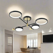 Lustra LED cu Telecomnda MARIA, 22W, 4 Elemente, Lumina Calda/Rece/Neutra, Dimabila, Negru Lustre LED cu Telecomanda Default Title Alessandro Design