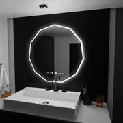 LED tükör 60 cm, POLIGON Sensor MotionGlow Marcello, Páramentesítő rendszer, Óra és hőmérő, Dimabila Tükrök Marcello Alapértelmezett cím Alessandro Design