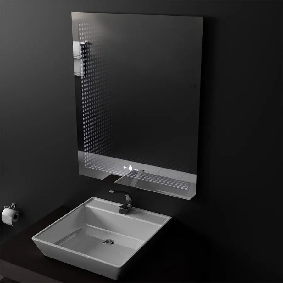 Téglalap alakú LED tükör, 60x80 cm, Morrin Sensor MotionGlow Marcello, 3D effektus tükrök Marcello Alapértelmezett cím Alessandro Design