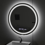 Kerek LED-es tükör, átmérő 50 cm, Celeste MotionGlow Marcello, páramentesítő rendszer, óra és hőmérő, szabályozható, meleg, semleges hideg fény 3000K/4000K/6000K Marcello tükrök alapértelmezett cím Alessandro Design