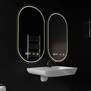 Ovális LED-es tükör, 50x80 cm, Roven Marcello MotionGlow érzékelő, páramentesítő rendszer, óra és hőmérő, szabályozható tükrök Marcello alapértelmezett cím Alessandro Design