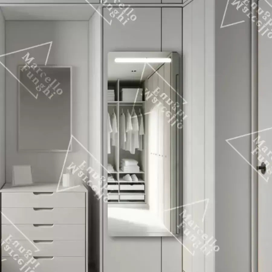 Téglalap alakú LED tükör, 60x150cm, Marcello Touch Dressing Couture Öltöző tükrök Alapértelmezett cím Alessandro Design