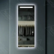 Téglalap alakú LED tükör, 60x150cm, Marcello Touch Dressing Couture Öltöző tükrök Alapértelmezett cím Alessandro Design