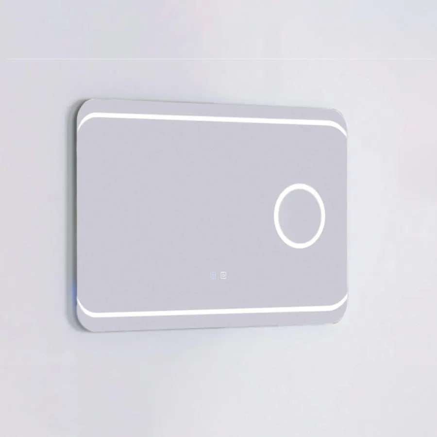 Téglalap alakú LED tükör, 80x60 cm, Stella Touch, Páramentesítő rendszer Tükrök Korman E Alapértelmezett cím Alessandro Design