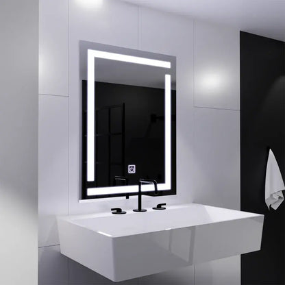 Giga LED Mirror, 60x80cm, 14W, Touch, 6000K Light Korman Mirrors E Alapértelmezett cím Alessandro Design