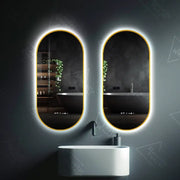 Ovális LED tükör, 60x80 cm, Revin Marcello érzékelő, páramentesítő rendszer, óra és hőmérő, szabályozható tükrök Marcello alapértelmezett cím Alessandro Design