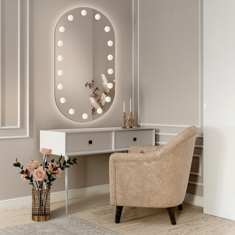 Mirror LED Touch Infinitium páramentesítő rendszer 60x80cm Tükrök Korman E Alapértelmezett cím Alessandro Design