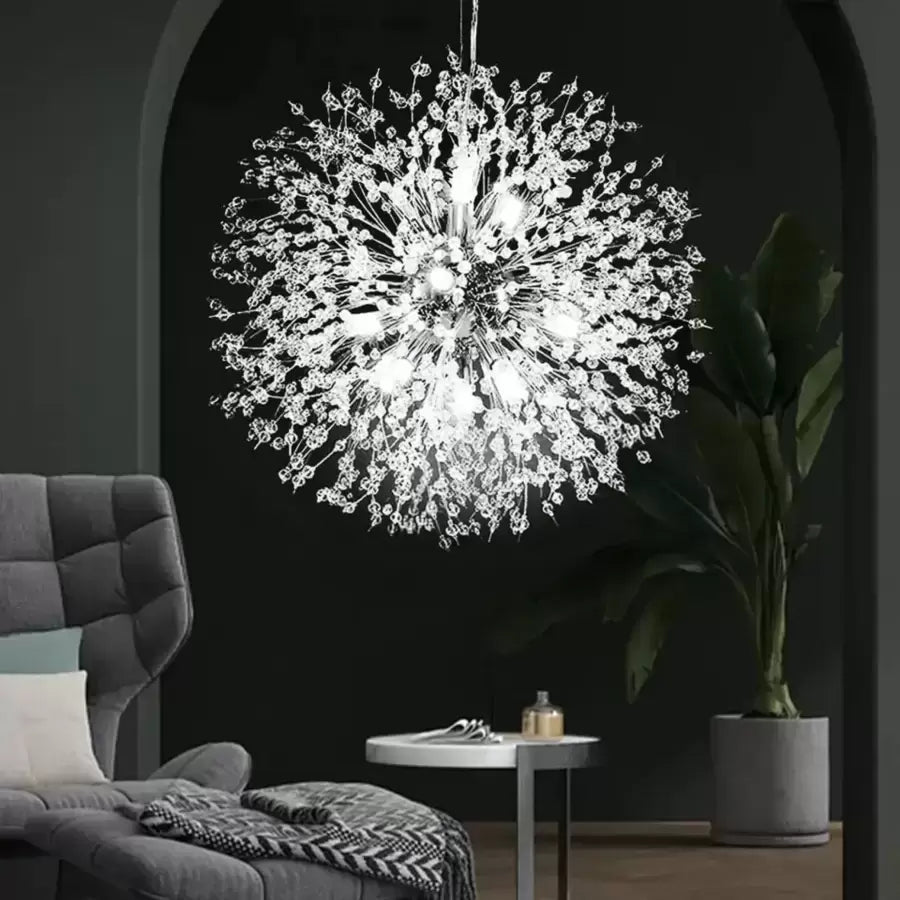 Ricky Crystal medál 12x G9 ezüst modern kandeláber, alapértelmezett cím Alessandro Design