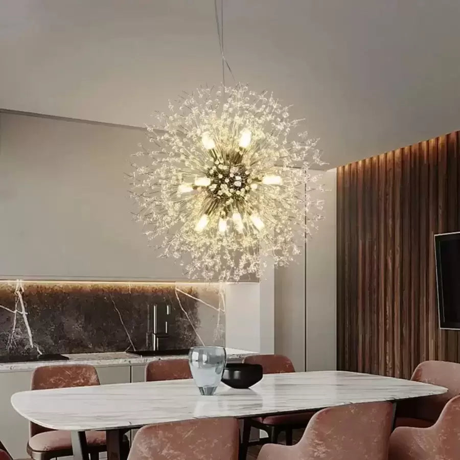 Ricky Crystal medál 12x G9 ezüst modern kandeláber, alapértelmezett cím Alessandro Design