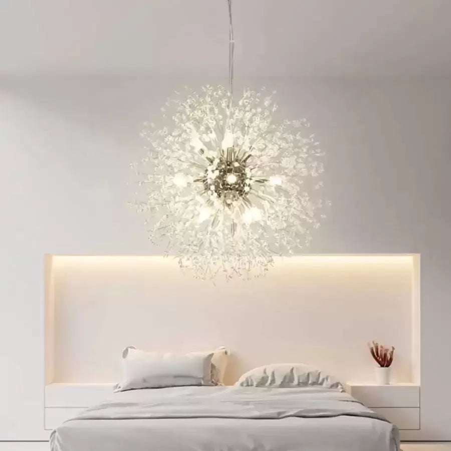 Ricky Crystal medál 12x G9 ezüst modern kandeláber, alapértelmezett cím Alessandro Design
