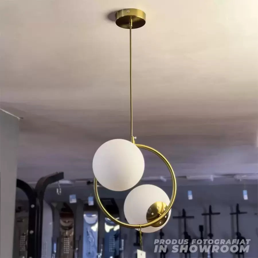 LOFT Atelier csillár, 2x E27, fehérarany, fém, állítható magasságú modern csillárok alapértelmezett cím Alessandro Design