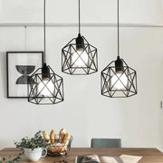 Luster Forma Prism, Geo Trio, 3 x E27, fekete, fém fényes ipari alapcím Alessandro Design