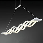 Függesztett LED-csillár távirányítóval WAVE 89W, Lineáris, Hideg/Meleg/Semleges fény, Szabályozható, Fehér, Állítható magasságú LED-csillárok távirányítóval Alapértelmezett cím Alessandro Design