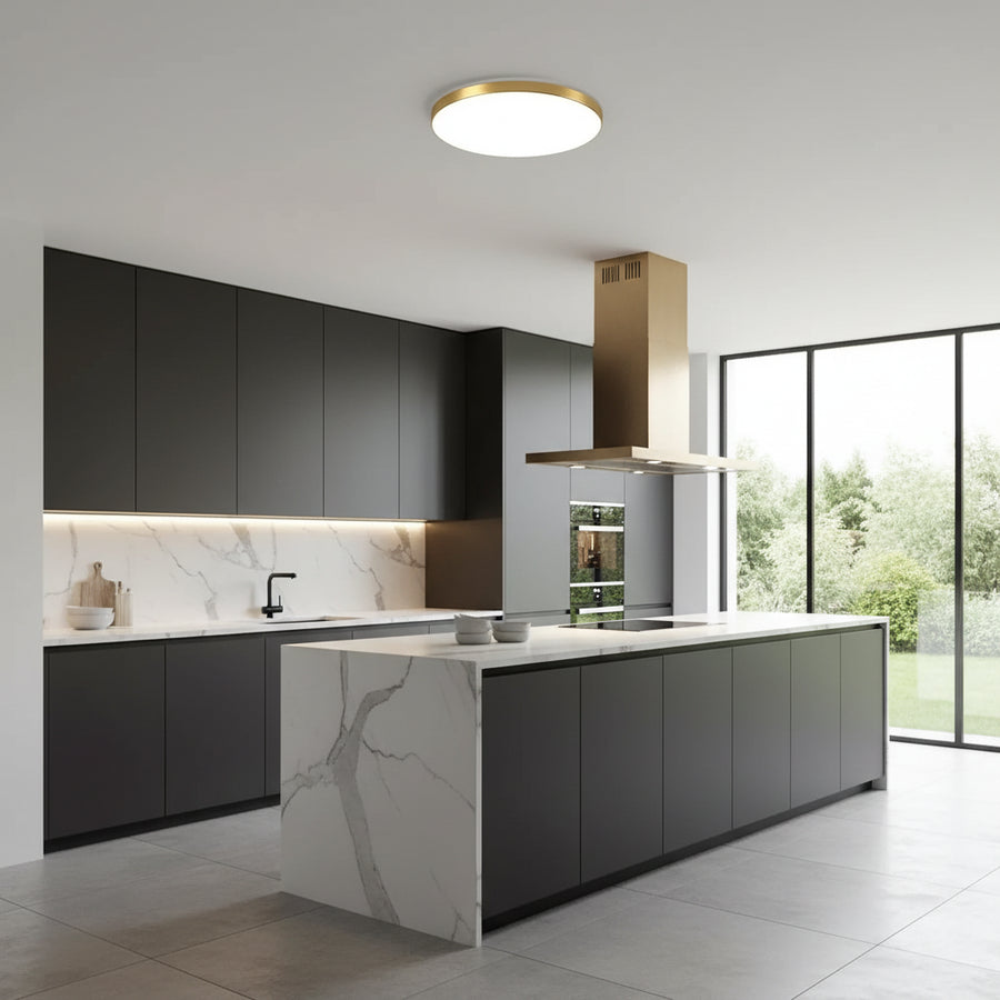 LED mennyezeti lámpa SOLIS 37cm 33W Cold Light Arany LED mennyezeti lámpák Alapértelmezett cím Alessandro Design