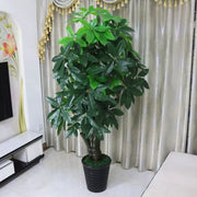 Mesterséges szerencsefa (Pachira Aquatica), cserép nélkül, 150 cm zöld, alapértelmezett cím Alessandro Design