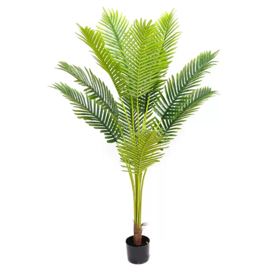 Areca Pálma mesterséges növény, cserép nélkül, 160 cm zöld mesterséges beltéri növények Alapértelmezett cím Alessandro Design