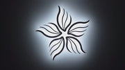 LED csillár távirányítóval SAKURA 62W, 5 szirom, hideg/meleg/semleges fény, szabályozható, fehér