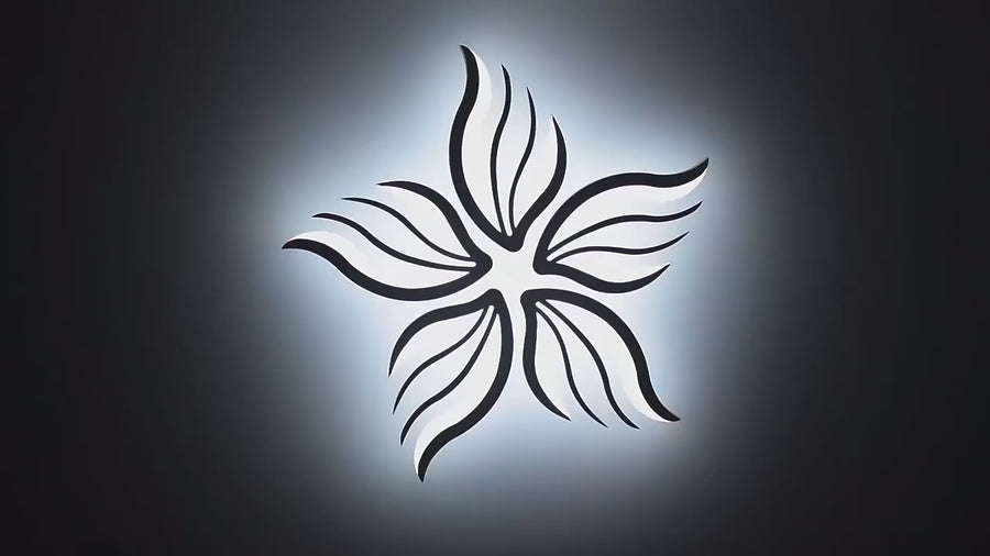 LED csillár távirányítóval SAKURA 62W, 5 szirom, hideg/meleg/semleges fény, szabályozható, fehér