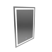 Négyszögletű LED tükör, 60x80cm, FRAME Basic Touch