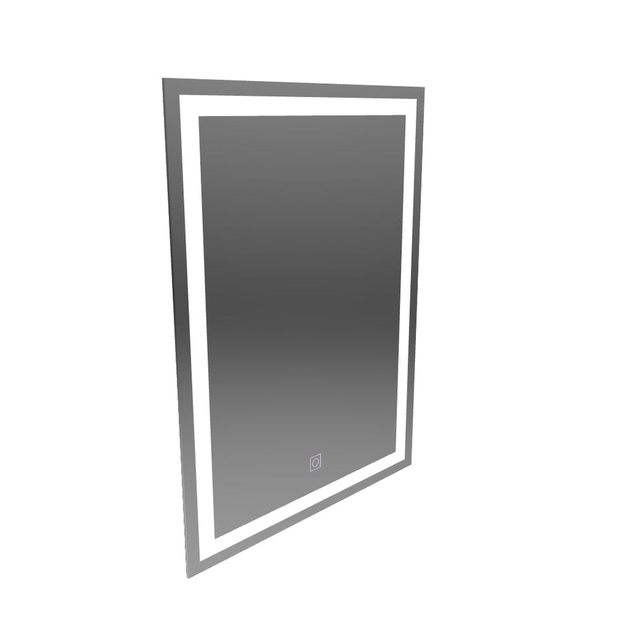 Négyszögletű LED tükör, 60x80cm, FRAME Basic Touch