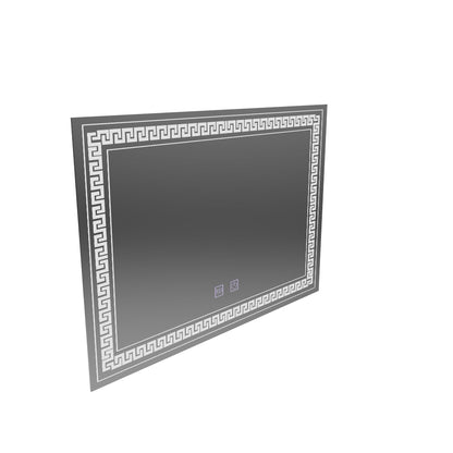 Négyszögletű LED tükör 80x60 Touch Volta páramentesítő rendszer