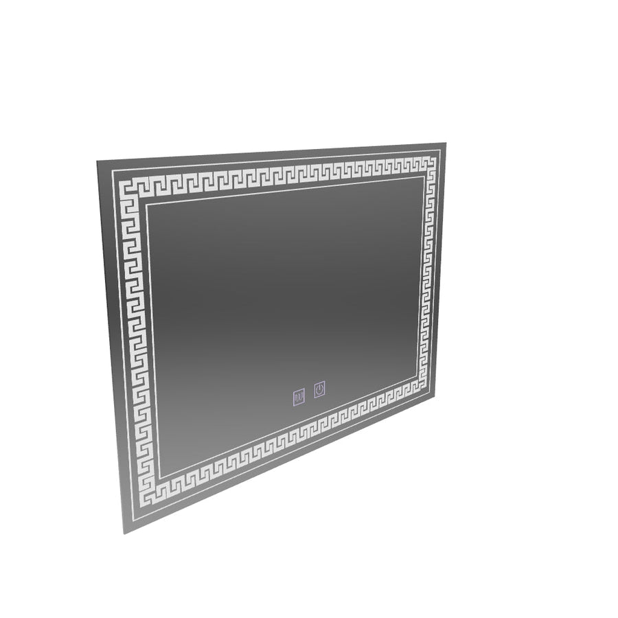 Négyszögletű LED tükör 80x60 Touch Volta páramentesítő rendszer