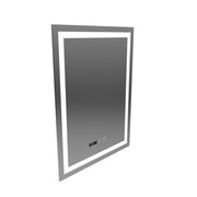 MODENA Touch LED tükör Páramentesítő rendszer, Óra és hőmérséklet 60x80 cm
